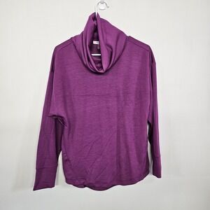 NWT Cable & Gauge Womens Small Purple Long Sleeve Pullover Turtleneck Super Soft